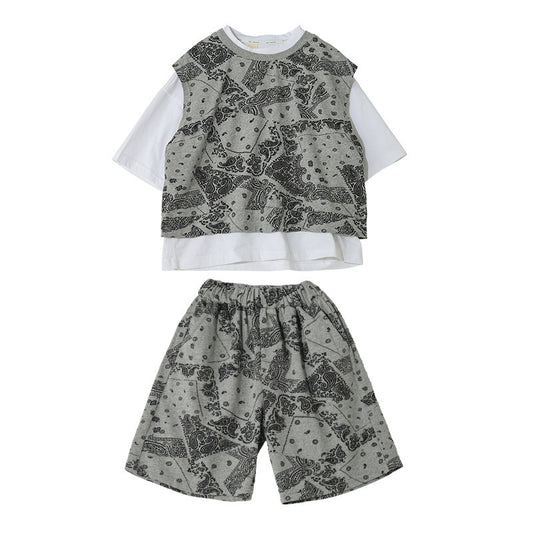 Ensemble tee-shirt short garçon